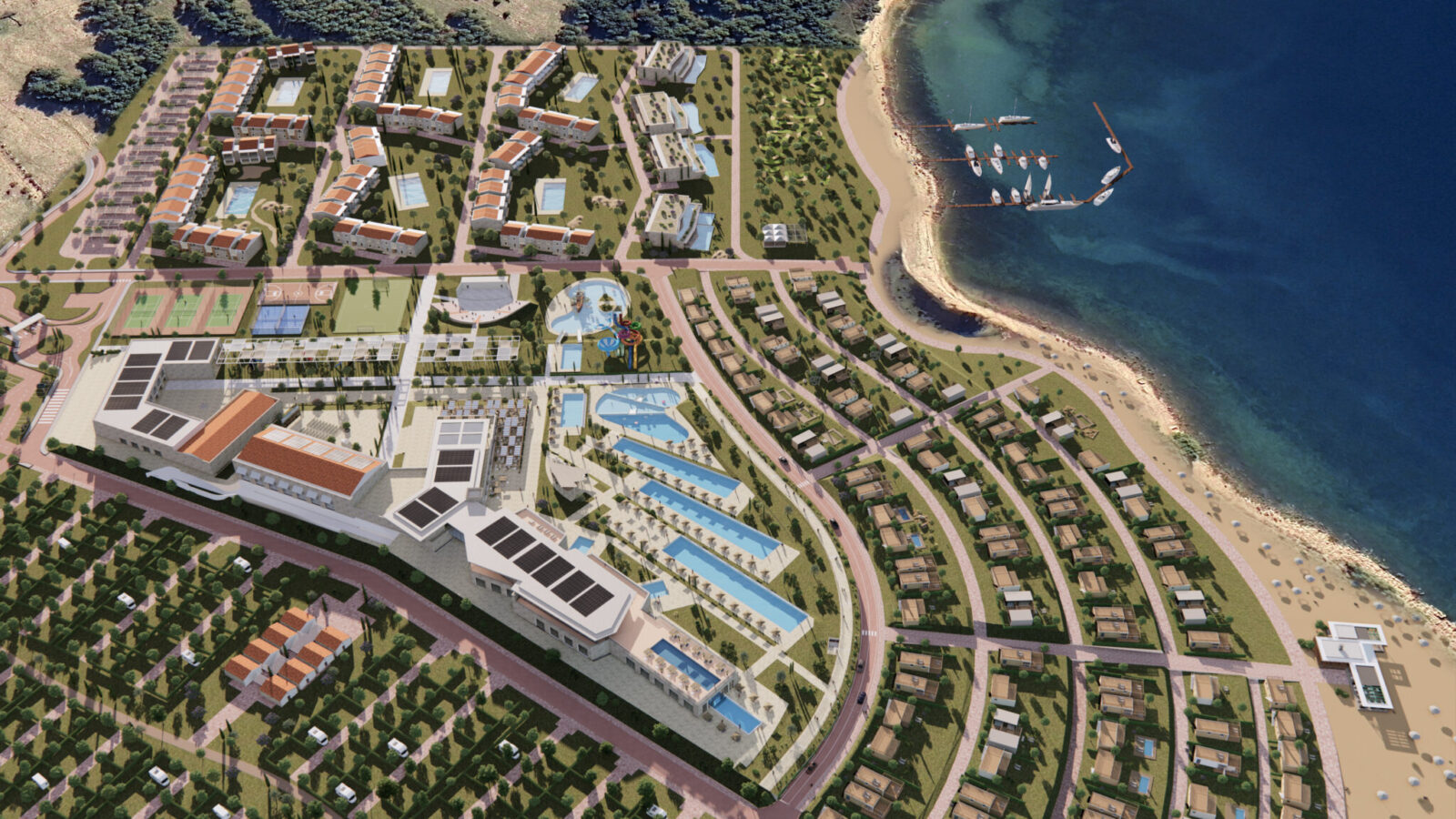 Aerial Plava Uvala Resort